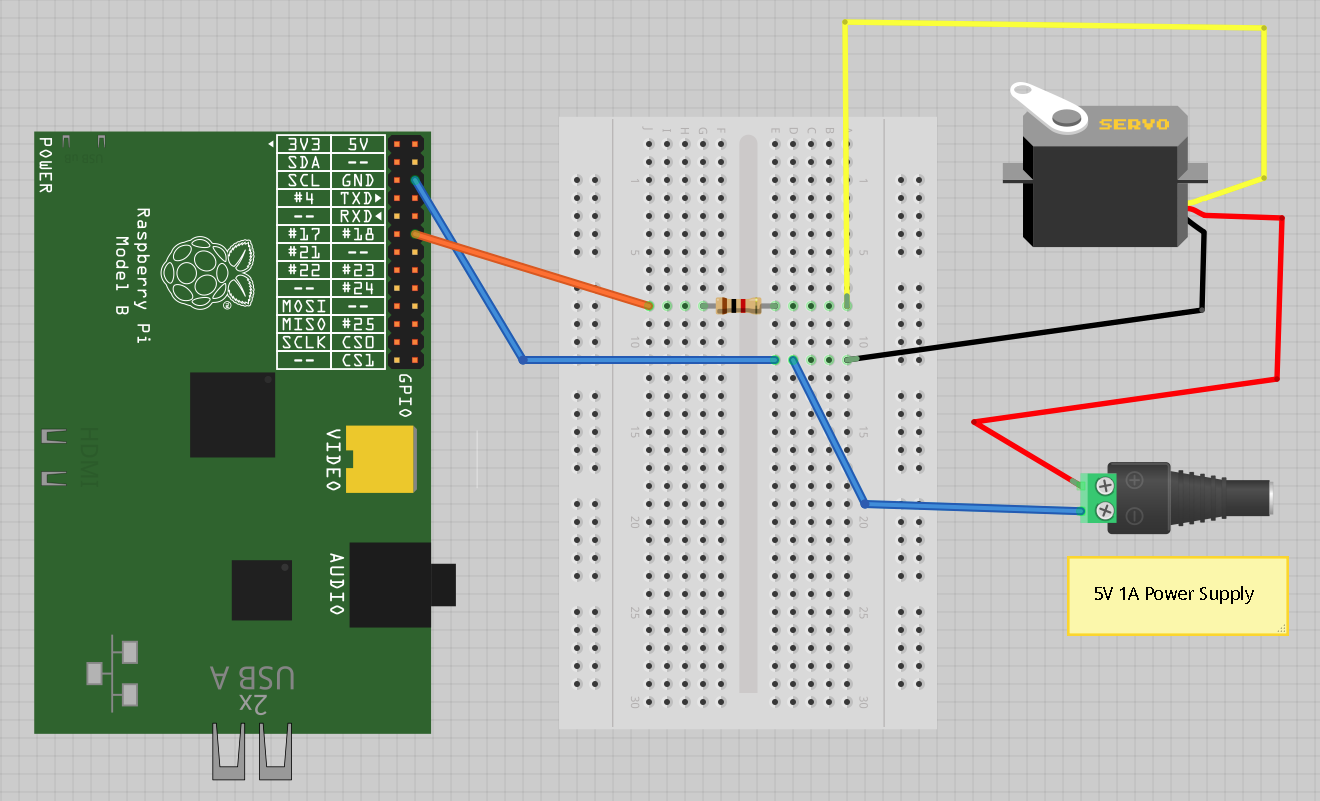 Resultado de imagen de connecting raspberry pi to servomotor